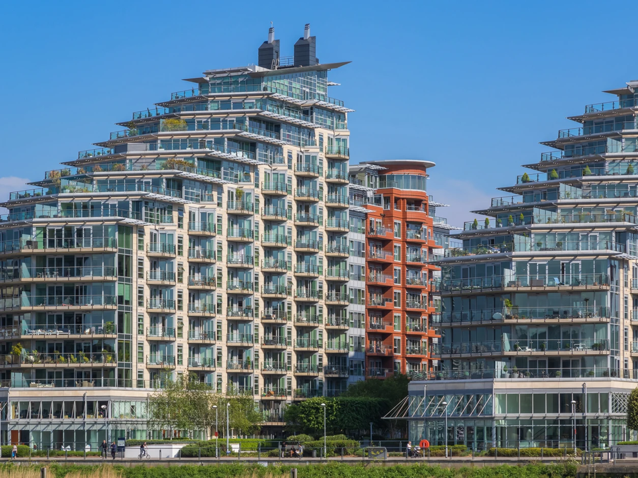 3 high rise residential buildings in London